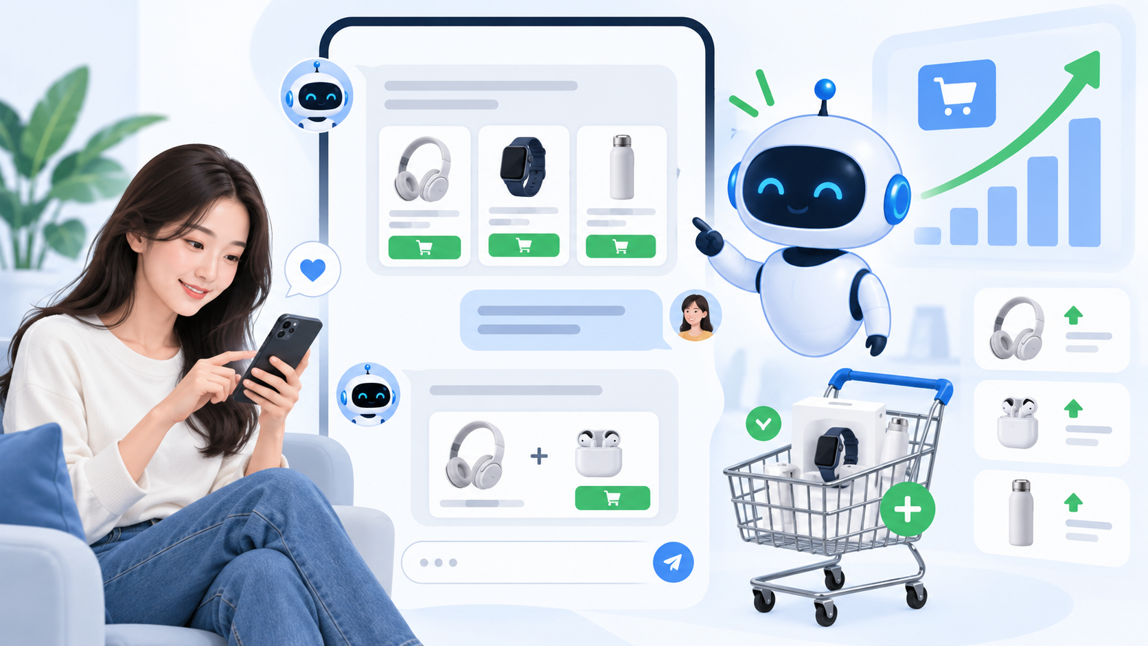 AI ช่วยแนะนำสินค้าและอัพเซลล์